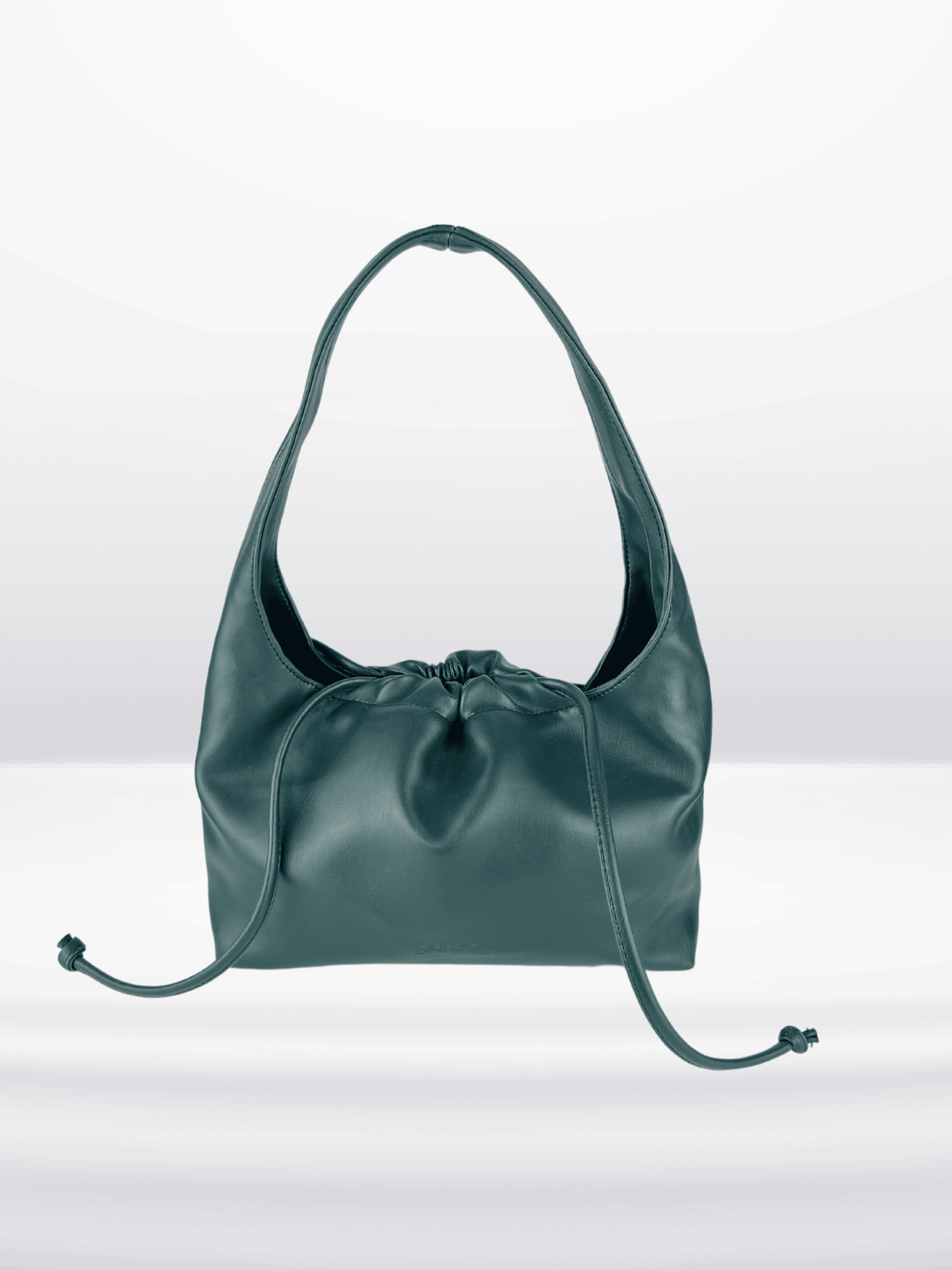 MUVA Büzgülü Omuz ve El Çantası Petrol Yeşili (Outlet)