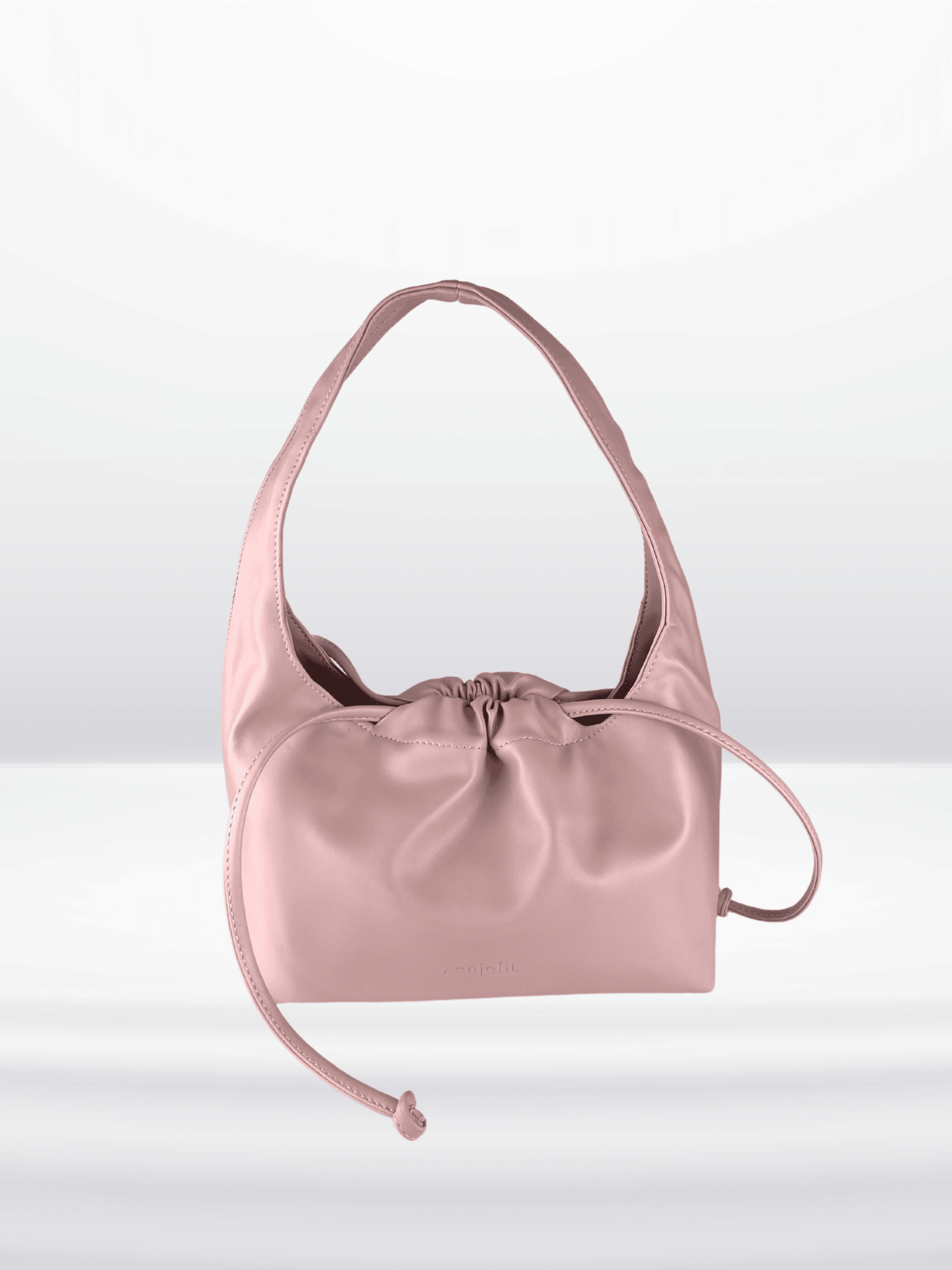 MUVA Büzgülü Omuz ve El Çantası Pembe