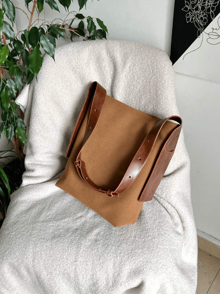 Rubby Taba Süet Omuz ve Çapraz Çanta (Outlet)