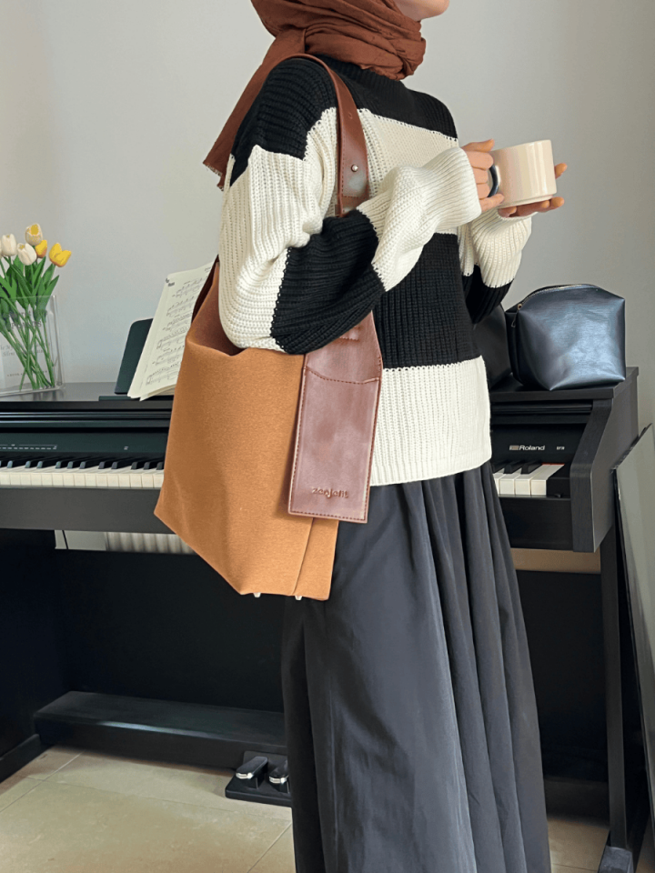 Rubby Taba Süet Omuz ve Çapraz Çanta (Outlet)