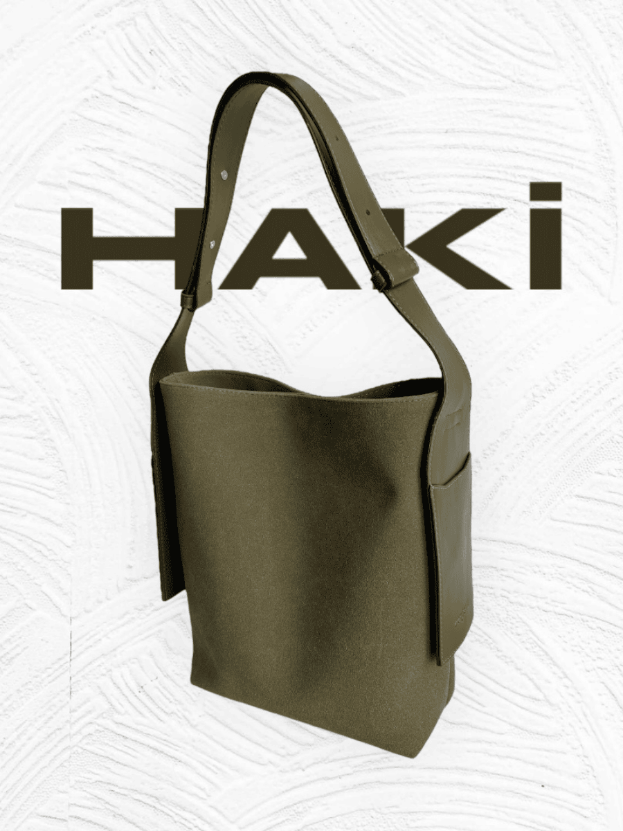 Rubby Haki Süet Omuz ve Çapraz Çanta (Outlet)