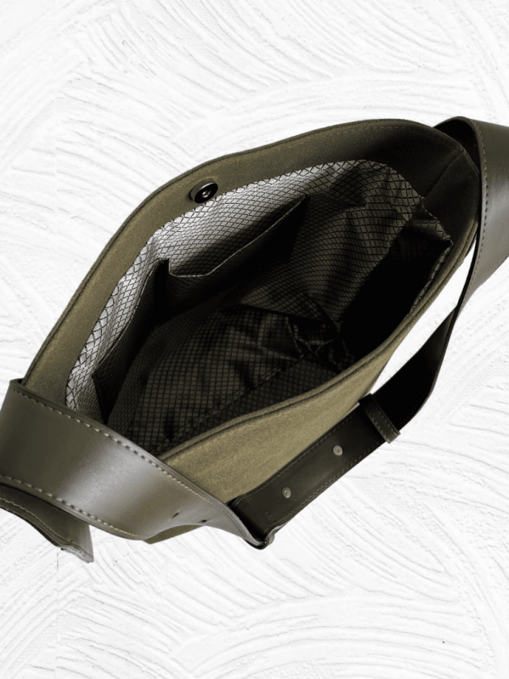 Rubby Haki Süet Omuz ve Çapraz Çanta (Outlet)