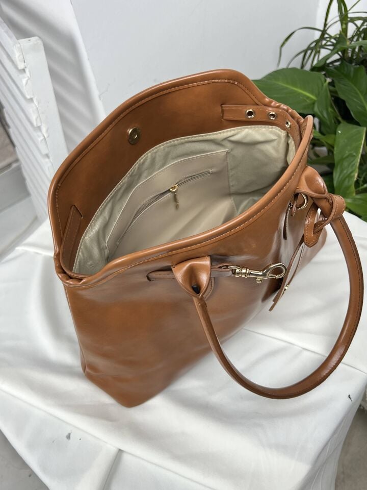 Miusa Taba Kemer Detaylı Retro El ve Kol Çantası