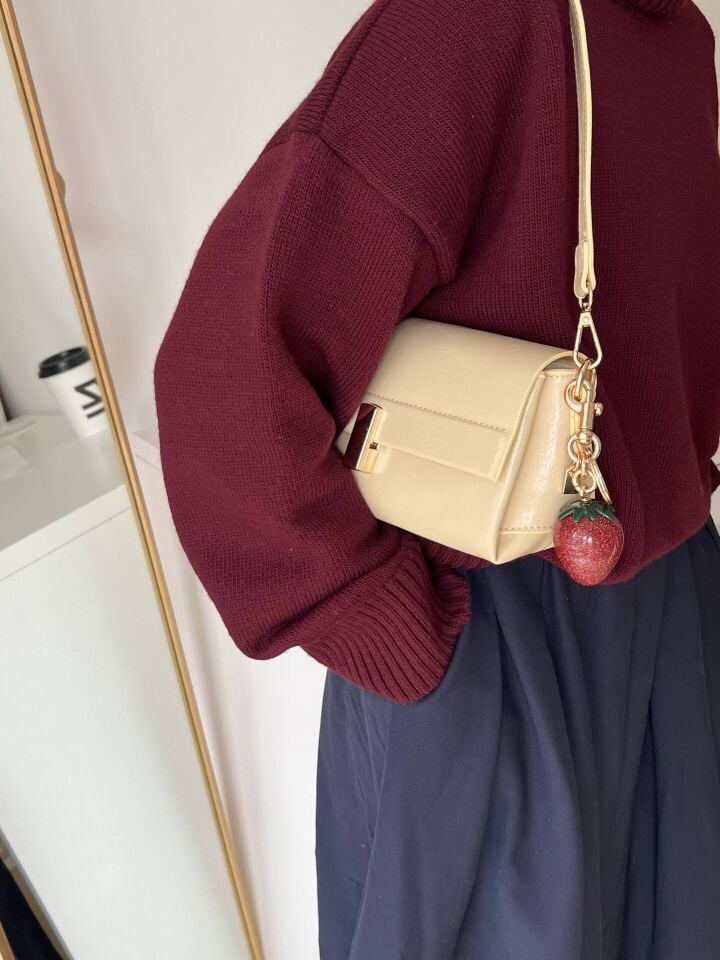 Garret Açık Vizon Kilit Detaylı İki Askılı Kadın Çanta