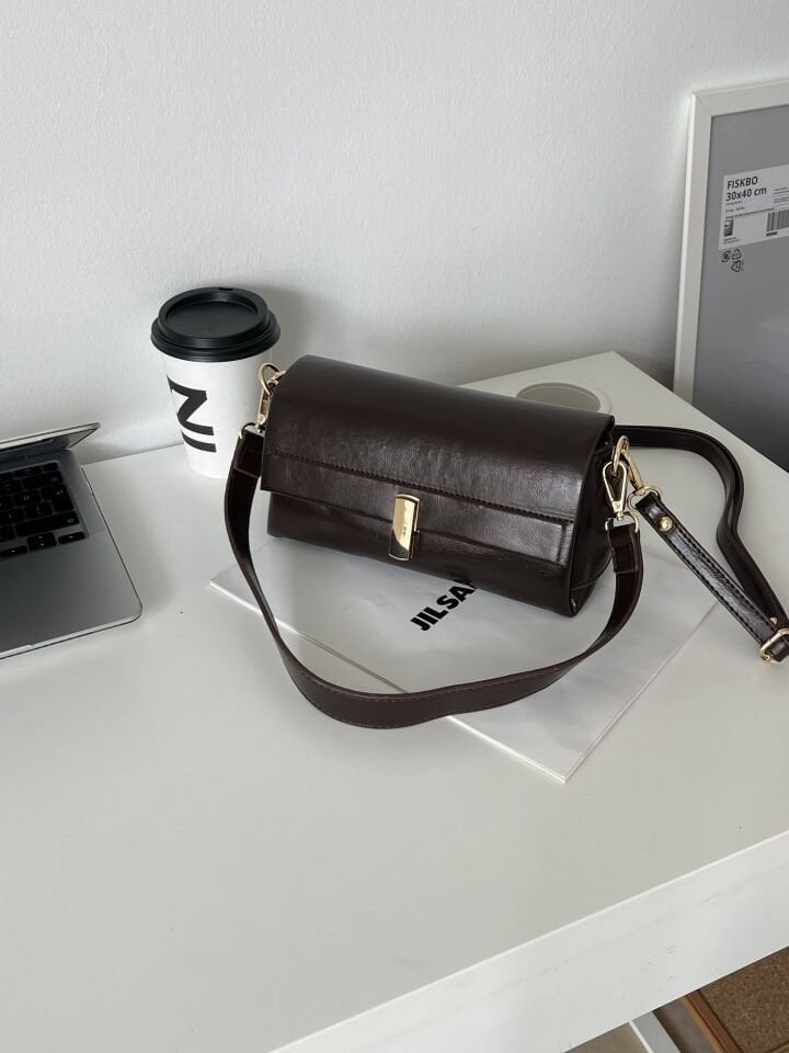 Garret Acı Kahve Kilit Detaylı İki Askılı Kadın Çanta