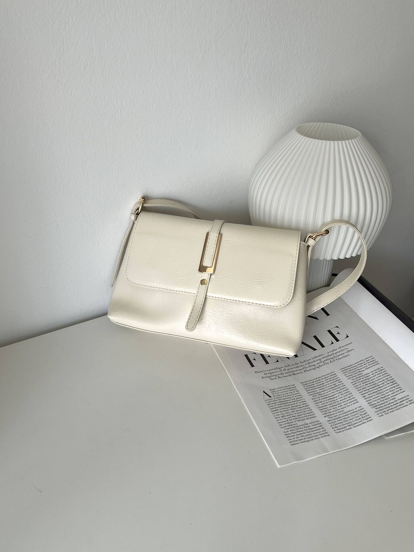 Senna Mini Krem Kol Çantası