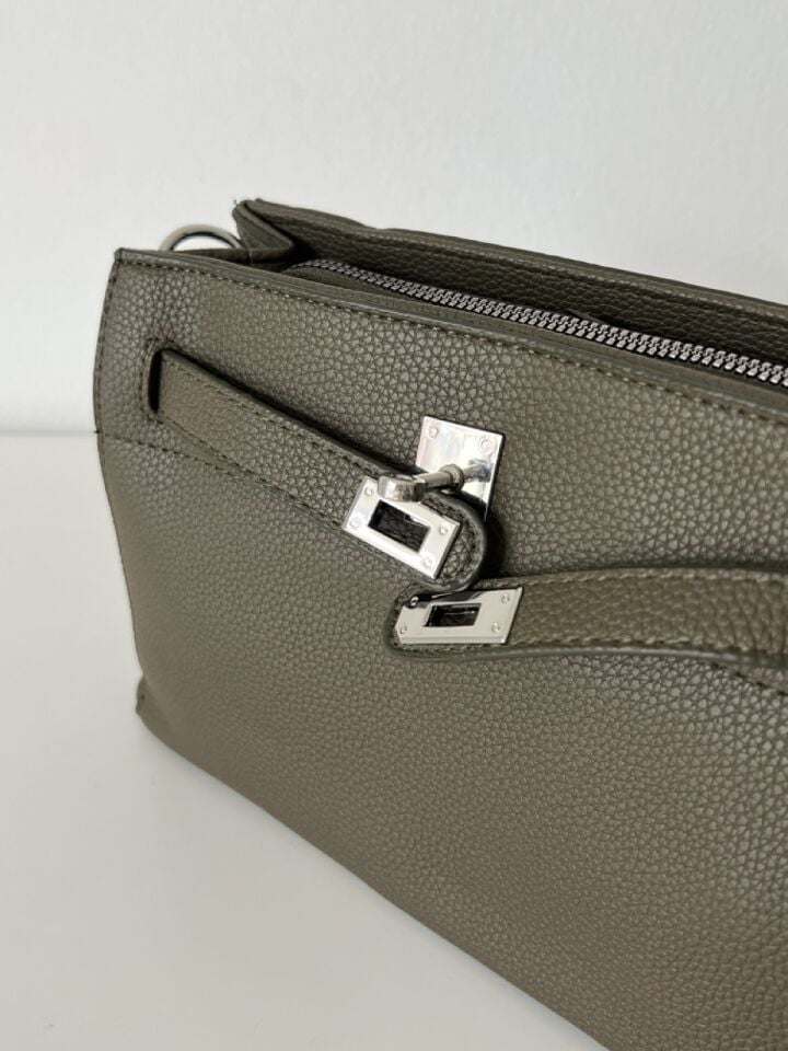 Tracy Aksesuar Detaylı Haki Çapraz Çanta