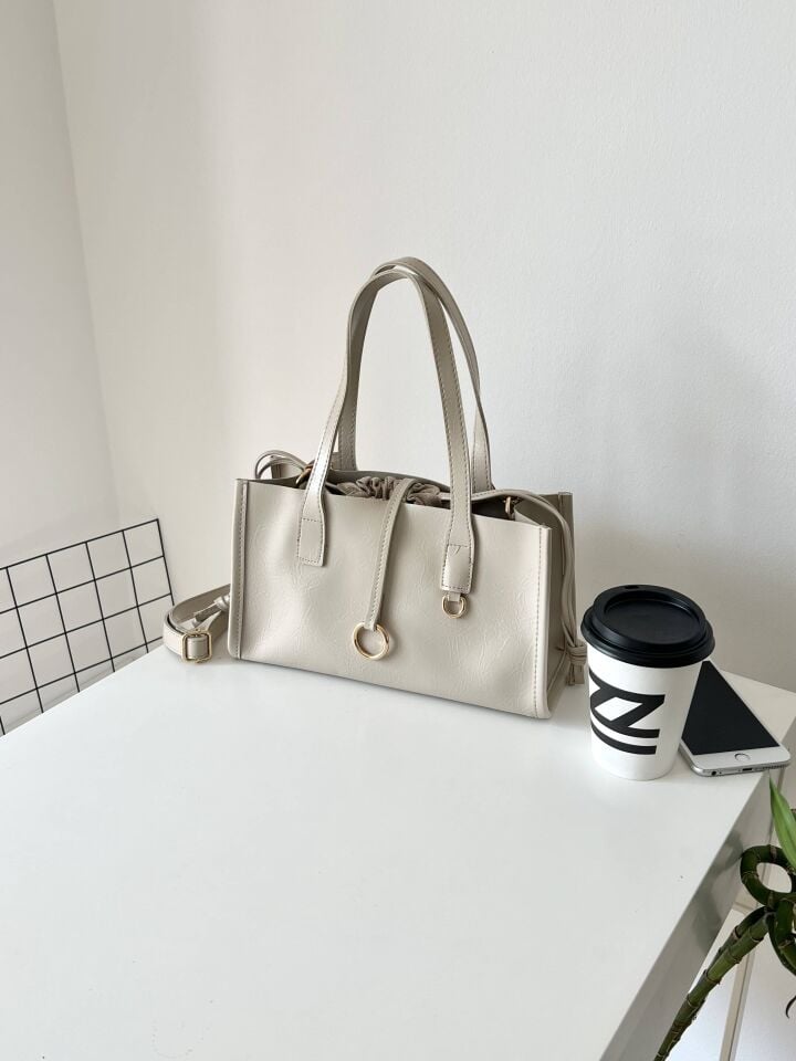 Moana Bej Keseli Uzun Askılı El ve Kol Çantası